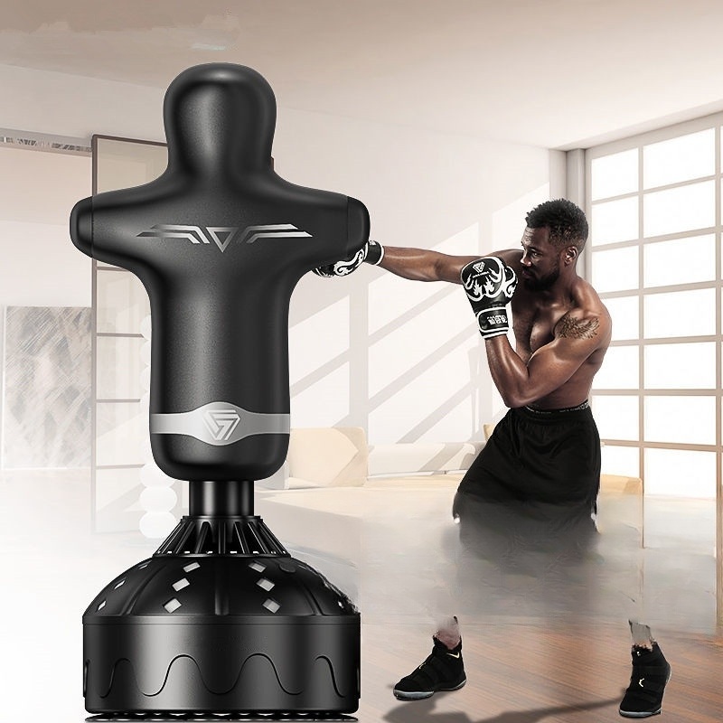 가정용 샌드백 태권도 복싱 MMA 종합격투기 스탠딩 인체모형 더미 블랙 튼튼한 PU 가죽 - 상세 이미지 2