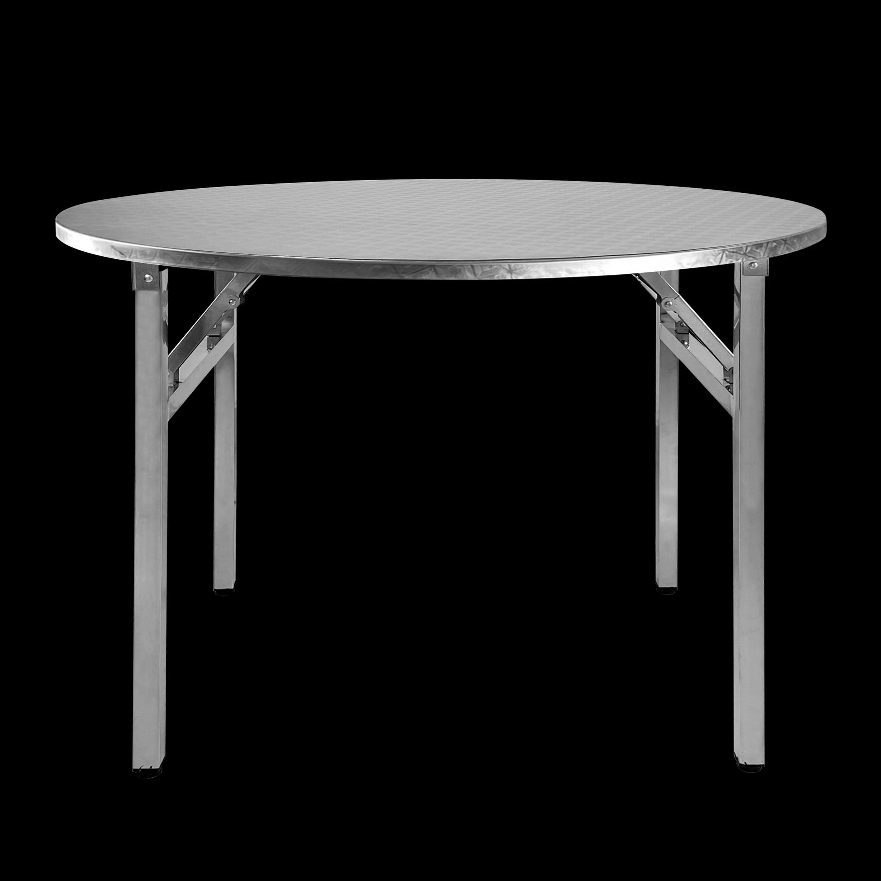 스텐테이블 원형 접이식 탁자 야외 고기집 간이 포차 1.2m 접이식 높이 75cm 실제 118cm - 상품 이미지