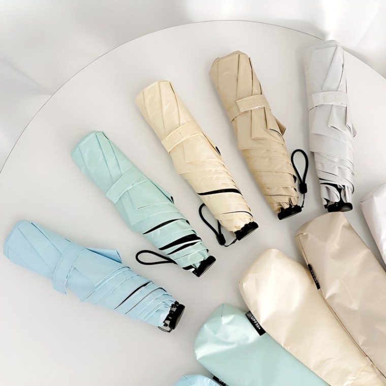 모노라이트 초경량 양우산 131g 탄소섬유 자외선차단 암막 고급 미니 양산 우산 판촉물 인쇄가능 - 상품 이미지