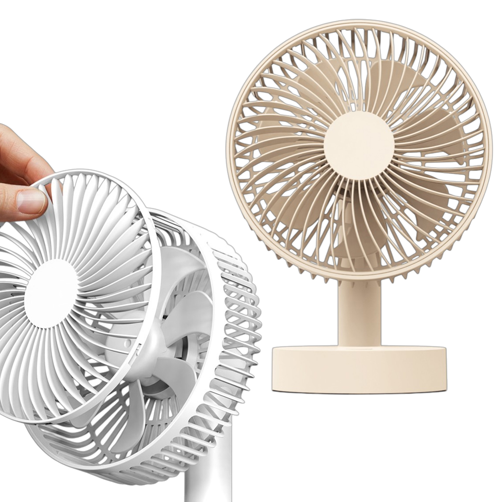 탁상용선풍기 무선 저소음 캠핑 사무실 책상 미니 7엽 휴대용 선풍기 제품 이미지