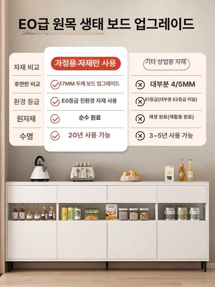 슬림 수납장 폭좁은 서랍장 캐비닛 사이드 길이 주방 120x20cm - 상세 이미지 2