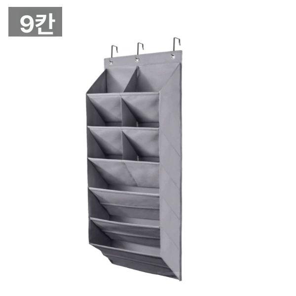 모자보관함 모자걸이 정리 그레이 15그리드 블랙 6칸 42x17x110cm - 상세 이미지 5