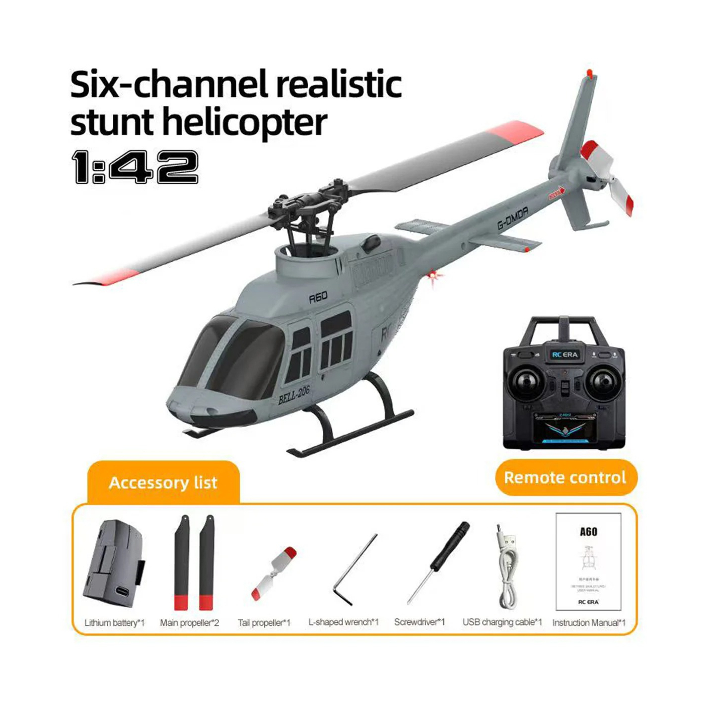 RC ERA A60 미니 벨206 RC 헬리콥터 - 상세 이미지 4