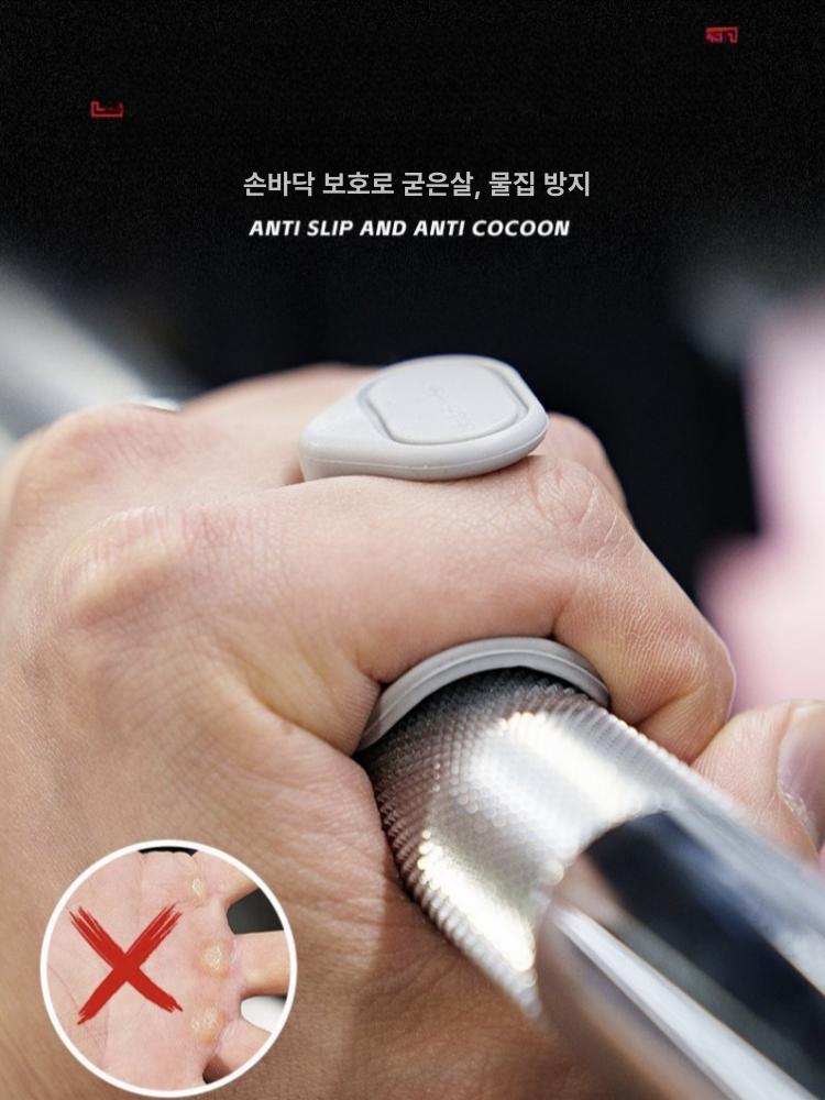운동용 크로스핏 풀업 턱걸이 그립 철봉 손바닥보호대 블랙 [OPP 봉투 포장] - 상세 이미지 3