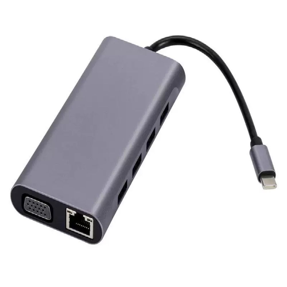 HD 분배기 USB RJ45 4K SD 허브 VGA 유형 도킹 TF 30Hz 어댑터 - 상세 이미지 4