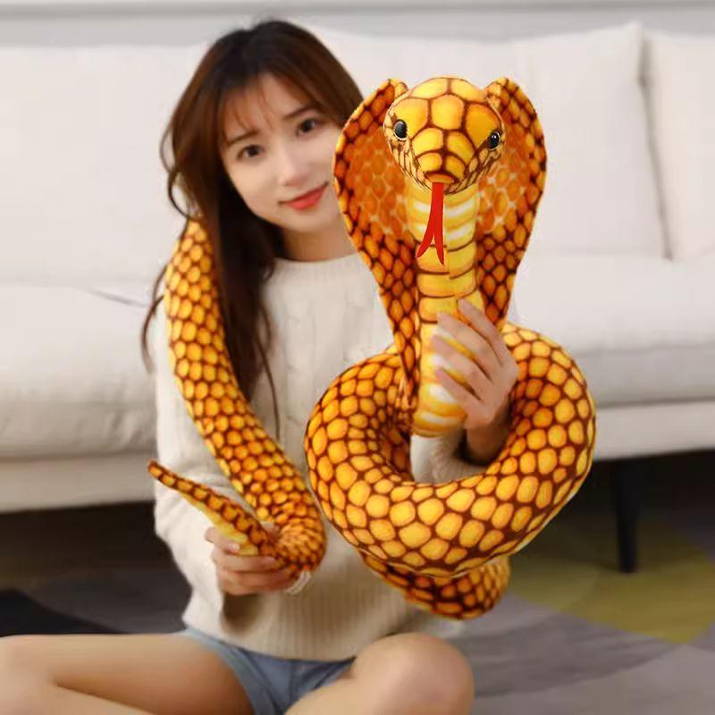 뱀애착인형 대형 집들이 홈플로우 가짜뱀 그린 리얼 옐로우 소형 15cm 80cm - 상품 이미지