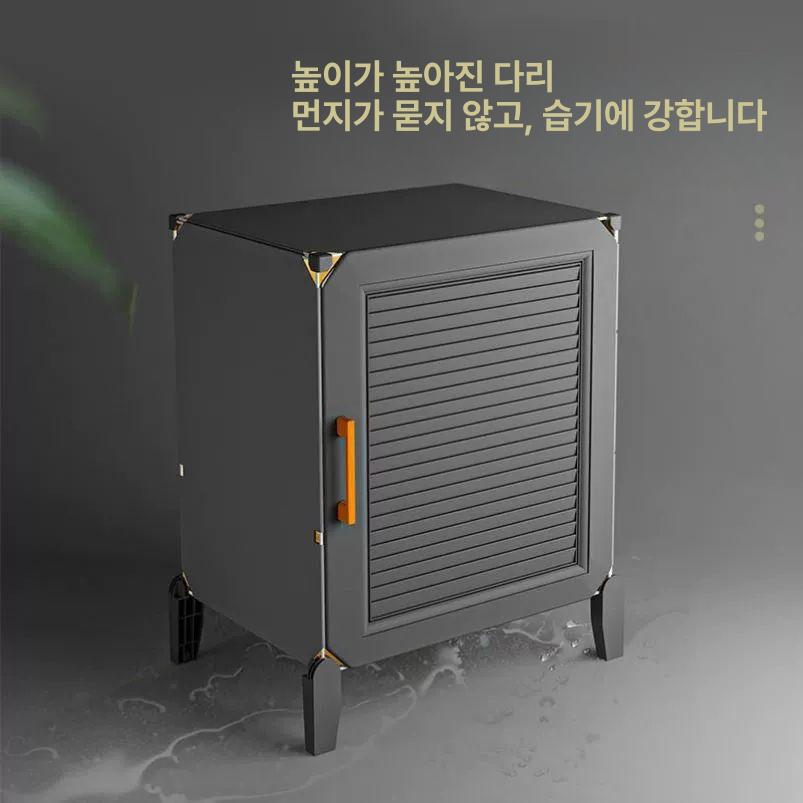 현관 학원 신발 정리 사무실 플라스틱 선반 야외 [1단 발판 포함] 3열 6칸 C - 상세 이미지 2