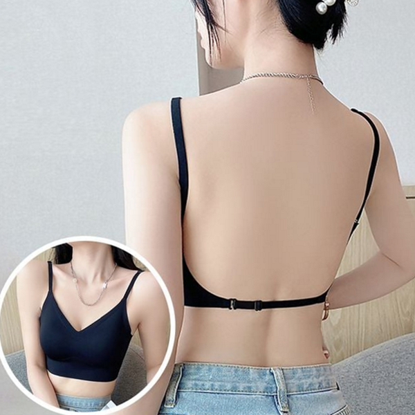 데일리 여성 브라 백리스 여성 로우컷 브라 이너웨어 언더웨어 노와이어 - 상품 이미지