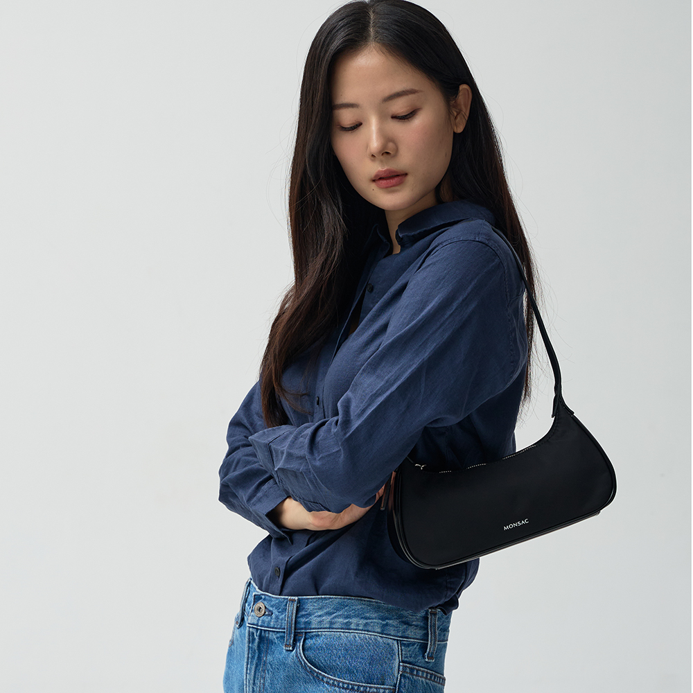몽삭 로이 숄더백 미디움 블랙 AP24-2503-BN - 상세 이미지 5