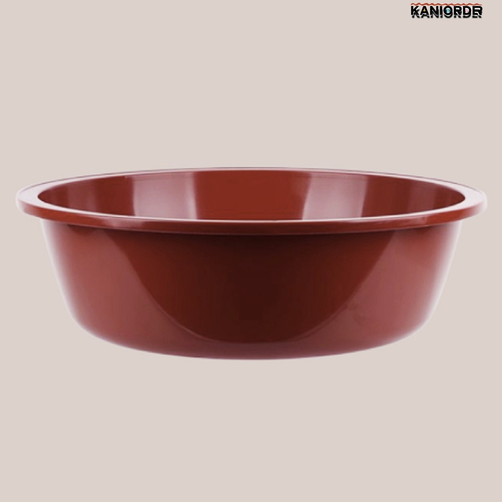 대형 대야 원형 다라이 목욕 김장 빨래 적색 원형 바게스 통 7호 - 상품 이미지