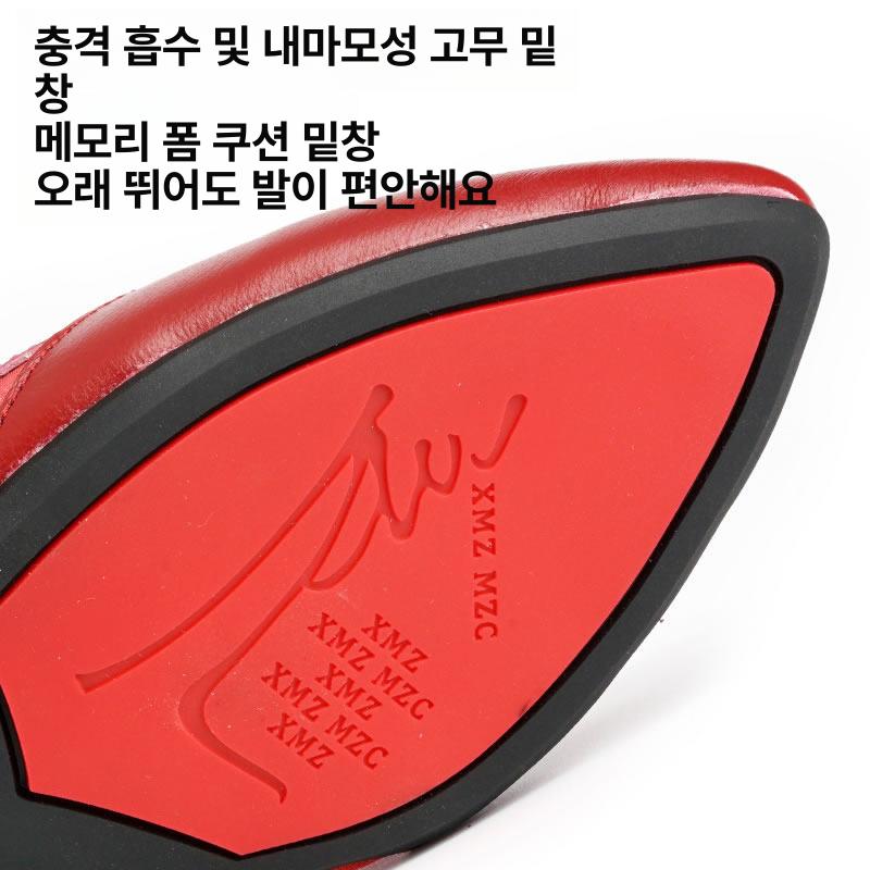 라틴댄스화 라인 스포츠댄스 왈츠 핑크 공연화 구두 살사 골드 풀탑 33 - 상세 이미지 5