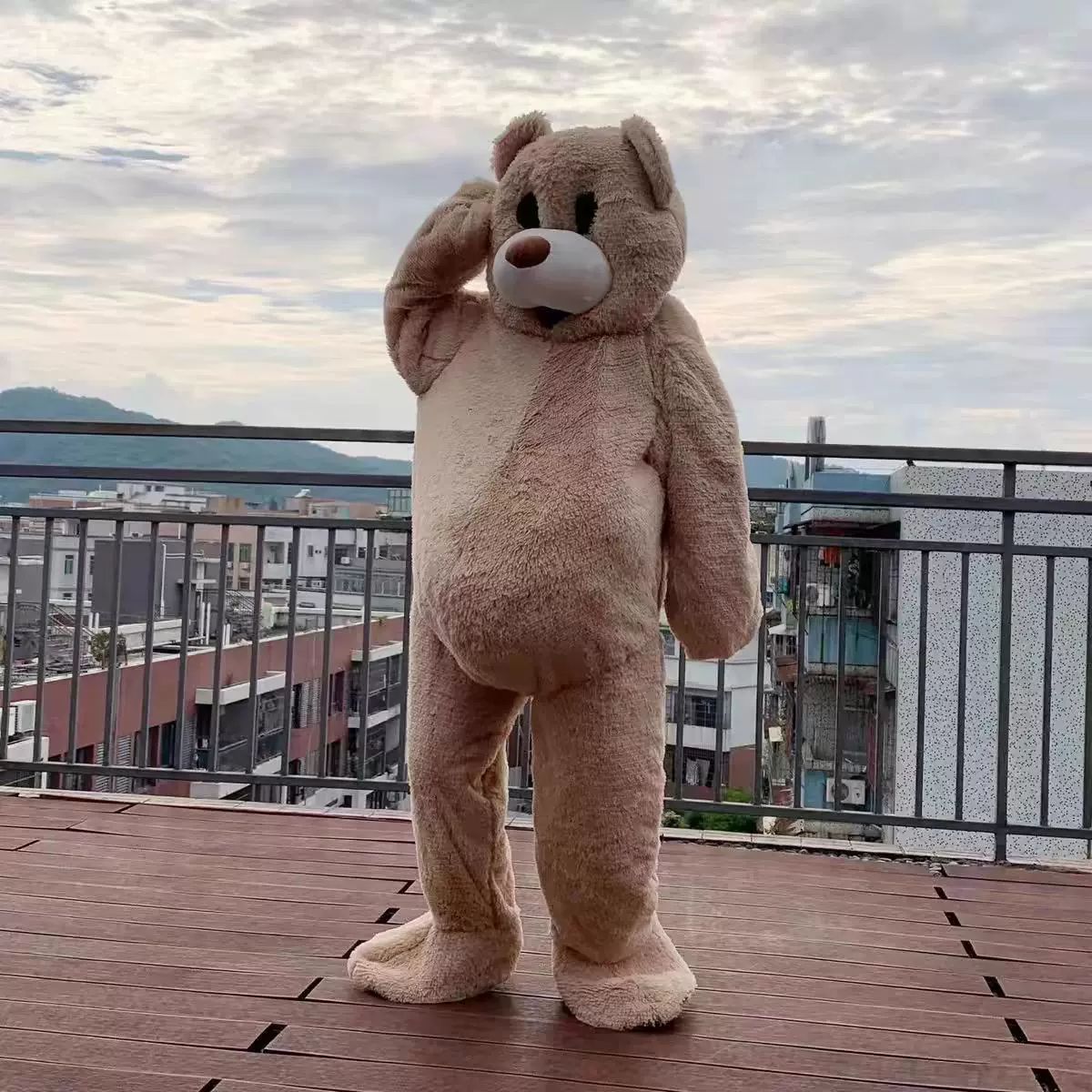 인형탈 복장 코스프레 곰인형 공연 의상 코스튬 할로윈 댄싱 베어 렌탈 S - 상세 이미지 2