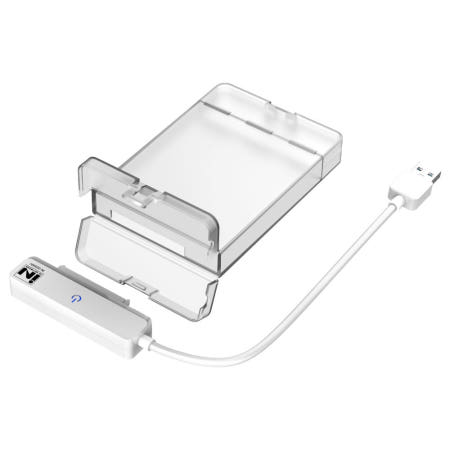 최대 10Gbps 지원 USB3.1 USB3.0 to SATA 컨버터 HDD케이스 화이트 포함 IN-325WH INV196