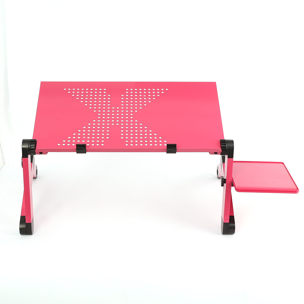관절접이 노트북 테이블 좌식책상 (48x26cm) (핑크) - 상세 이미지 3