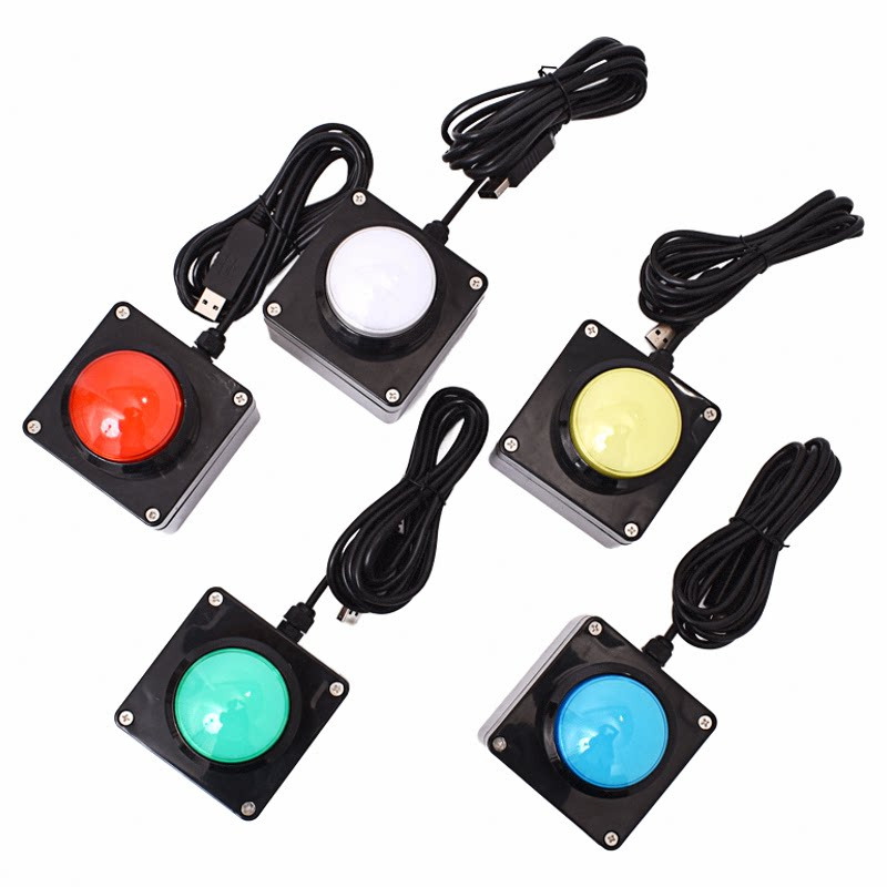무선 USB 버튼 리모컨 컴퓨터 단축키 설정 퀴즈 부저 원격 제어 LED 컨트롤러 - 상세 이미지 3