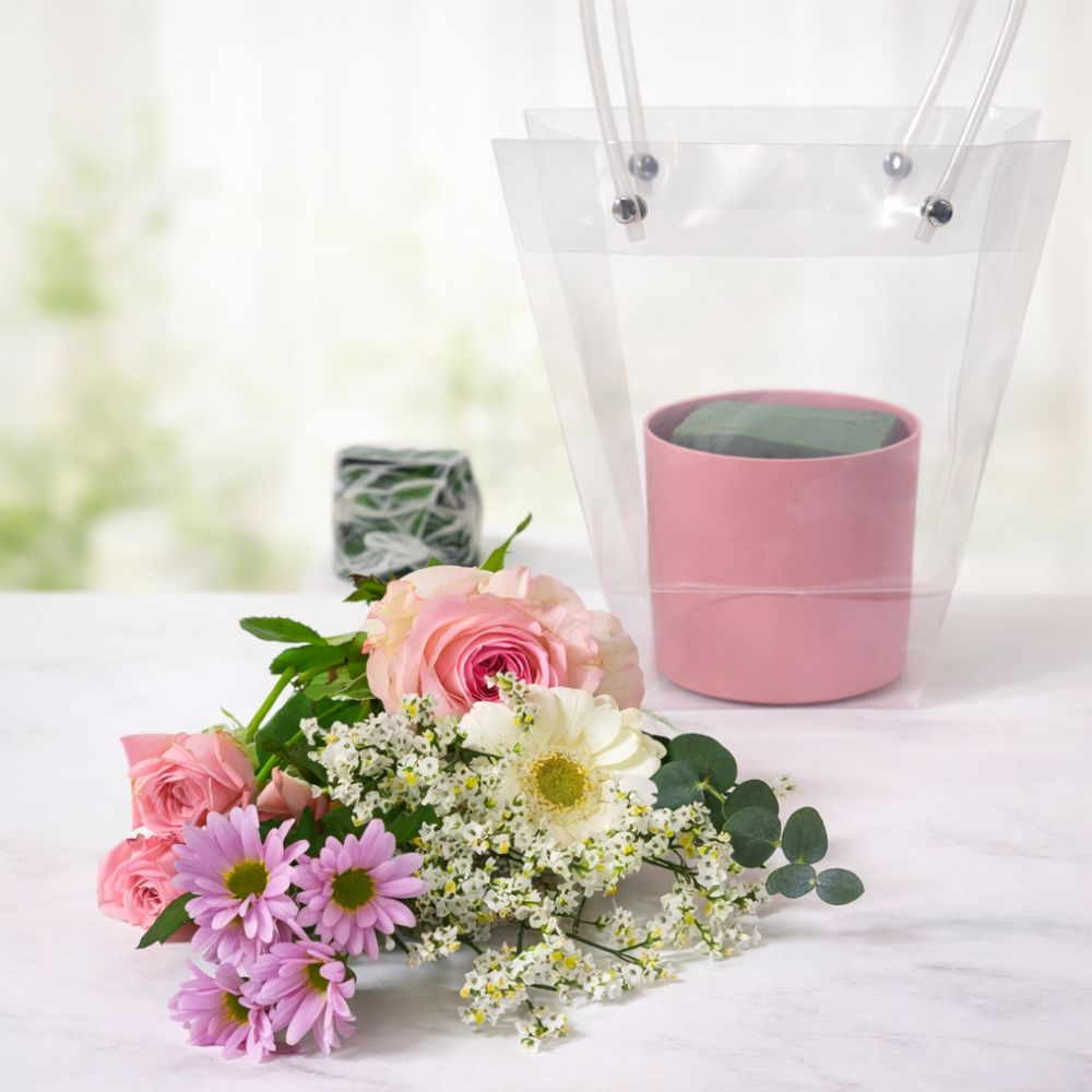 헬로우조이풀 센터피스 키트 생화 꽃꽂이 DIY 원예 수업 단체 택배 주문 - 상품 이미지