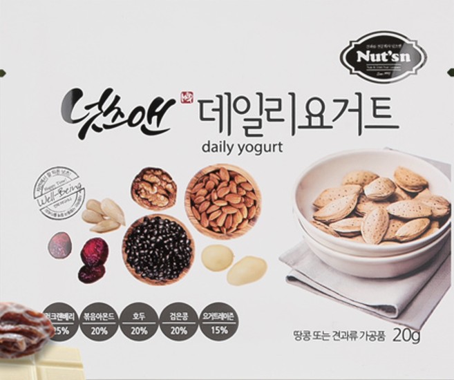 프리미엄 견과류 견과류세트 믹스넛 선물세트 답례품 넛츠앤 데일리요거트 60봉 - 상세 이미지 3