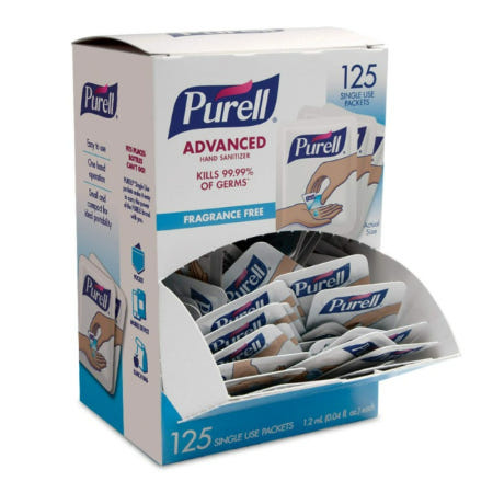 [해외]PURELL 여행용 휴대용 손 소독제1.2ml x 125개입 x 2박스