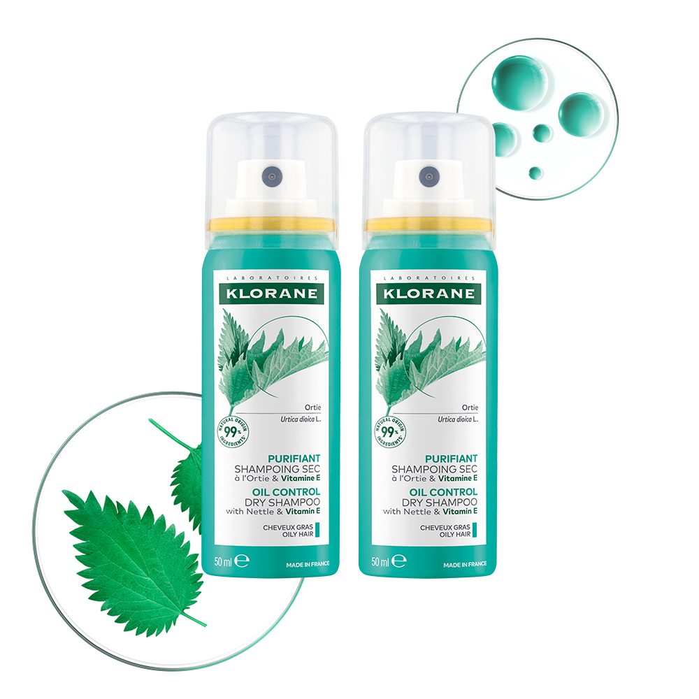 [클로란] [단독] 네틀 노세범 드라이샴푸 50ml x 2개 (극지성두피&오일컨트롤) - 상품 이미지