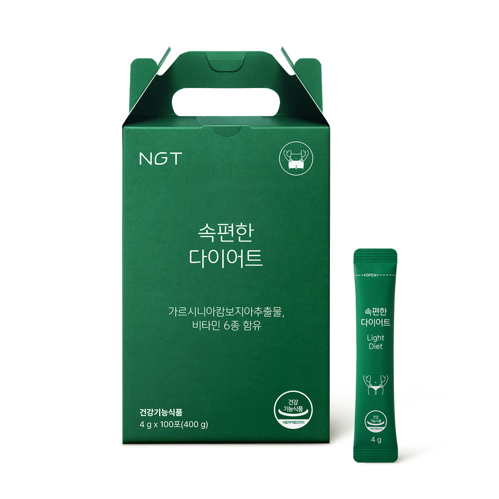 NGT 네츄럴굿띵스 속편한 효소 다이어트 항산화 가르시니아 캄보지아 100포, 1개