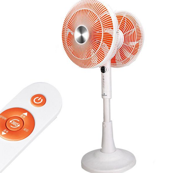 360도 양면 선풍기 스탠드 리모컨 선풍기 거실용 저소음 여름 - 상품 이미지