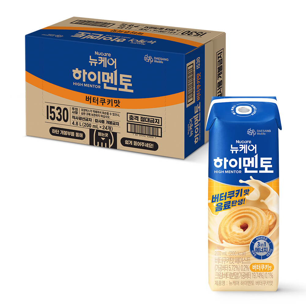뉴케어 하이멘토 버터쿠키맛 200mL 24팩 영양음료 - 상품 이미지