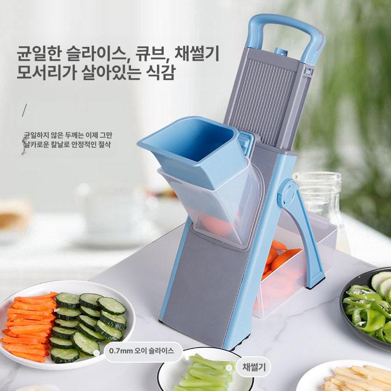 칼날 교체없는 이지퀵슬라이서 맥스 채썰기 야채 S3블루 4mm 채썰기 - 상세 이미지 5