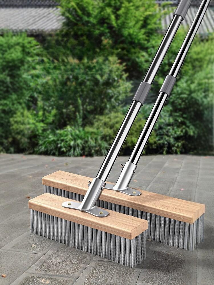 바닥 쇠브러시 이끼 스테인레스 산업용 막대 20cm - 상품 이미지