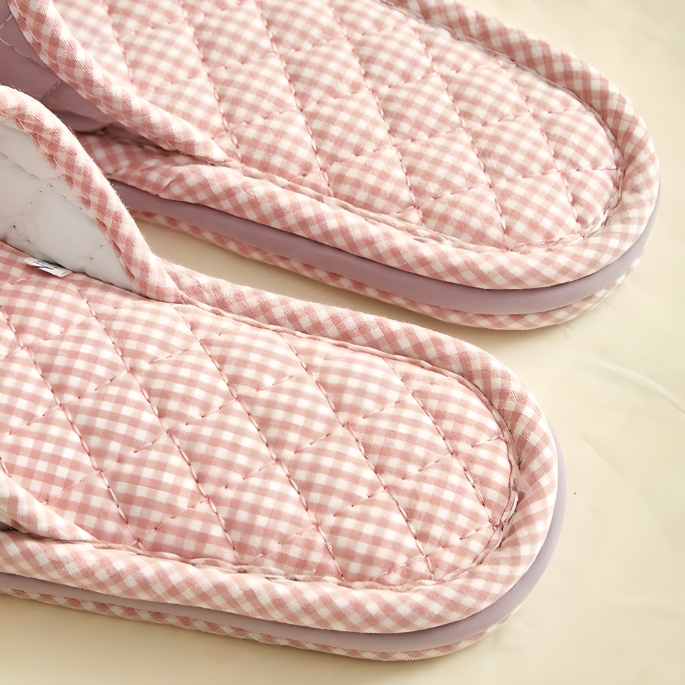 곰돌이 3중 쿠션 실내화 층간소음 방지 슬리퍼 발망치 실내 면 거실화 여성 연그린 - 상세 이미지 4