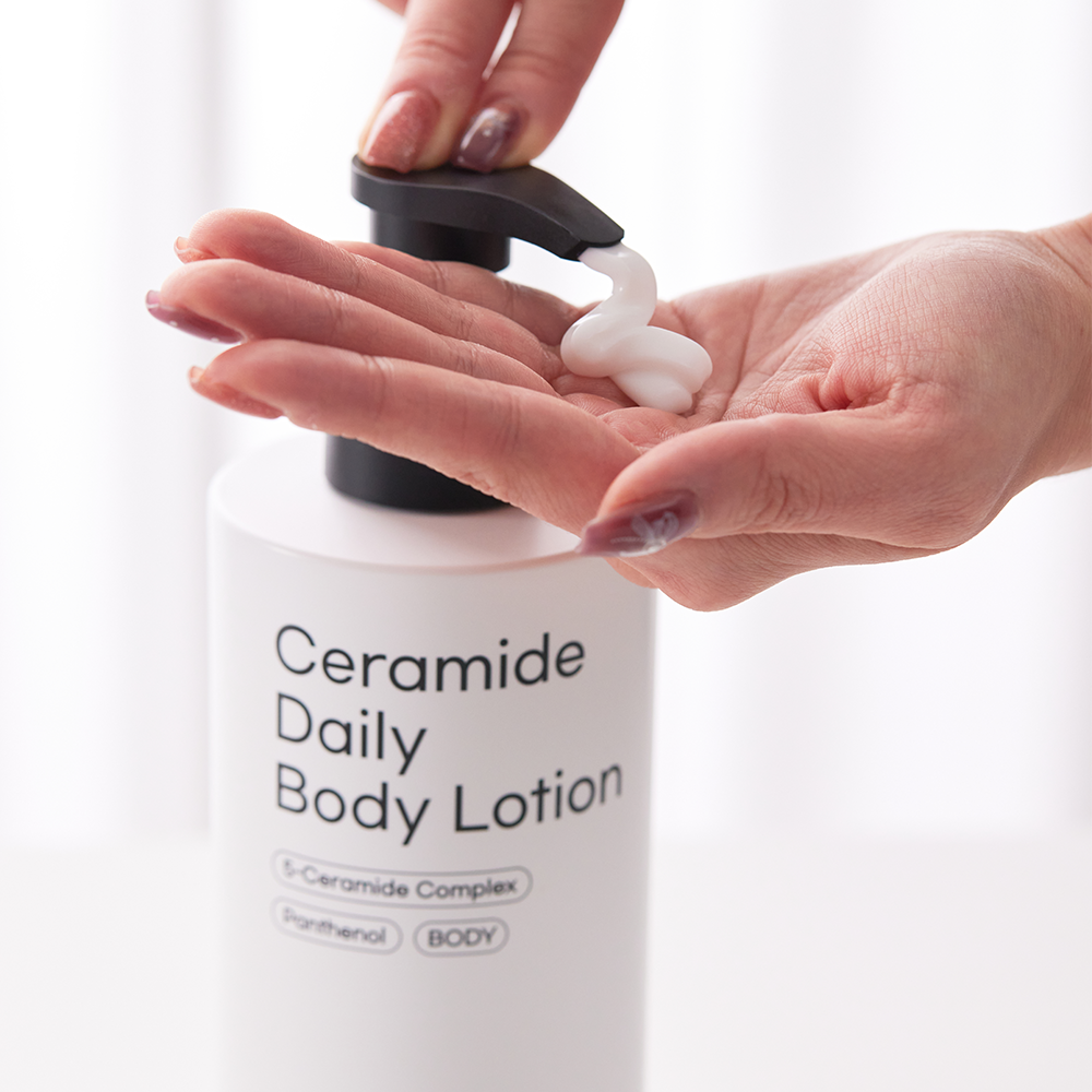 여름바디로션 닭살피부 끈적임없는 대용량 무향 에이옵트 세라마이드 바디로션 500ml, 2개 - 상세 이미지 5