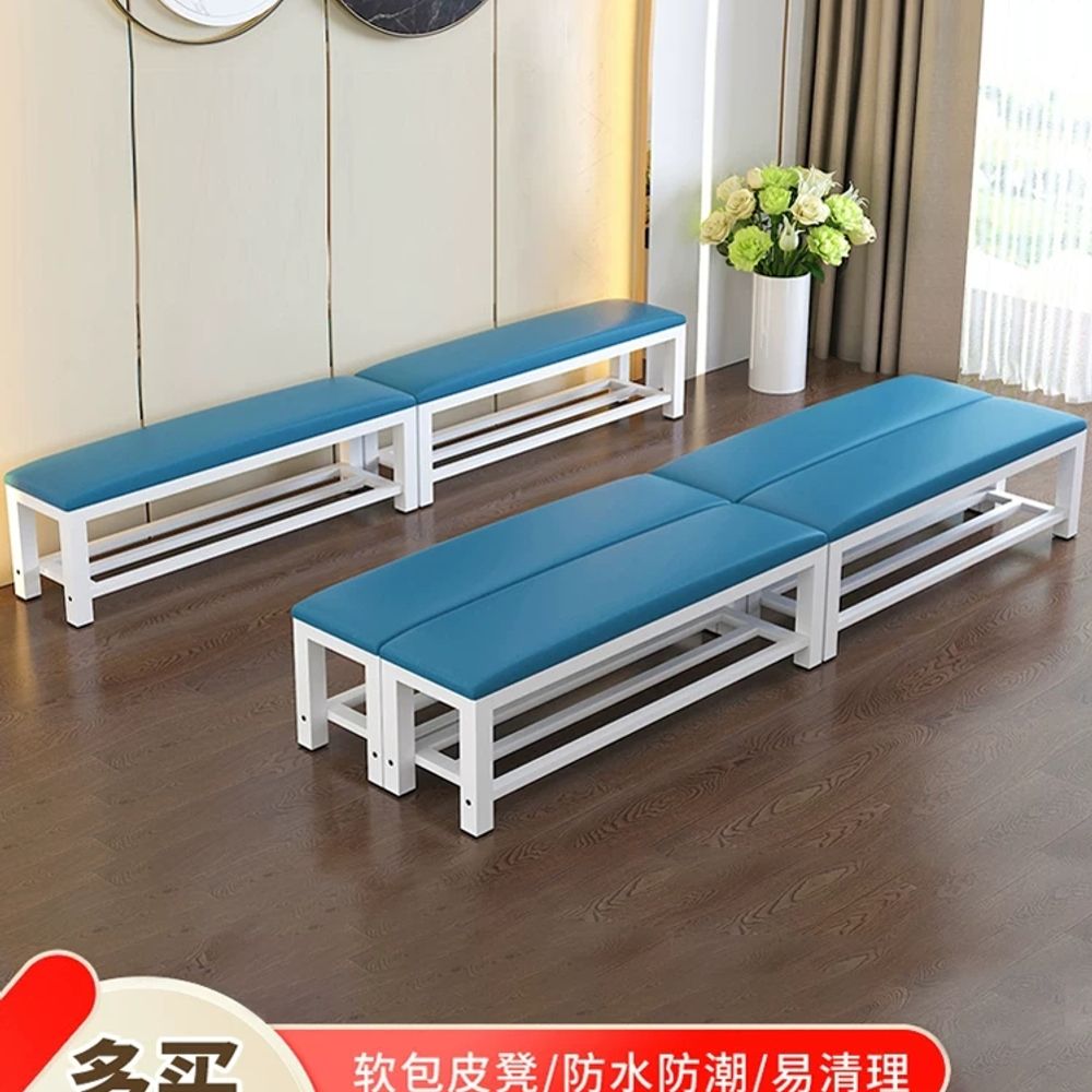 휴게실 대기의자 긴의자 100cmx35cmx45cm 벤치 이층 로비 - 상세 이미지 4