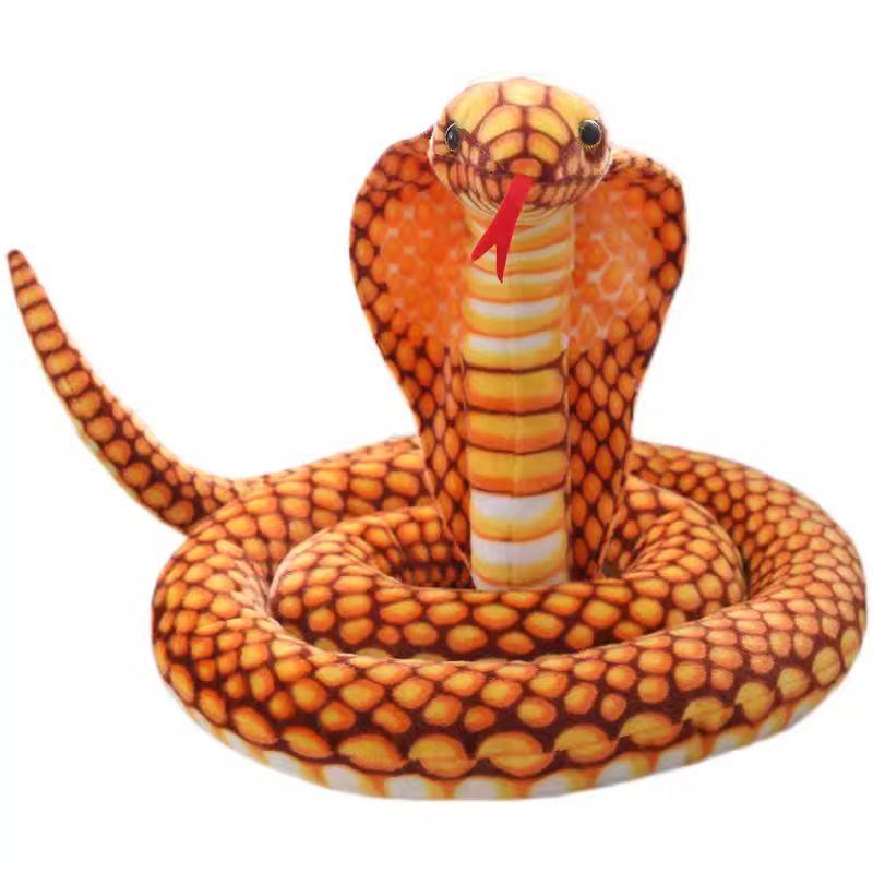 뱀애착인형 대형 집들이 홈플로우 가짜뱀 그린 리얼 옐로우 소형 15cm 80cm - 상세 이미지 5