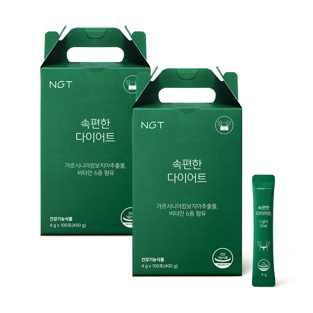 NGT 네츄럴굿띵스 속편한 효소 다이어트 항산화 가르시니아 캄보지아 100포, 2개 - 상품 이미지