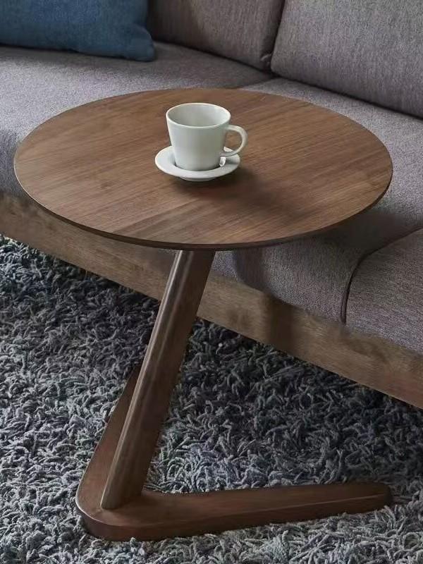 빈티지 고목나무 50cm 원형 조립식 밑 브라운 쇼파 월넛 40cm 높이 61 - 상세 이미지 3