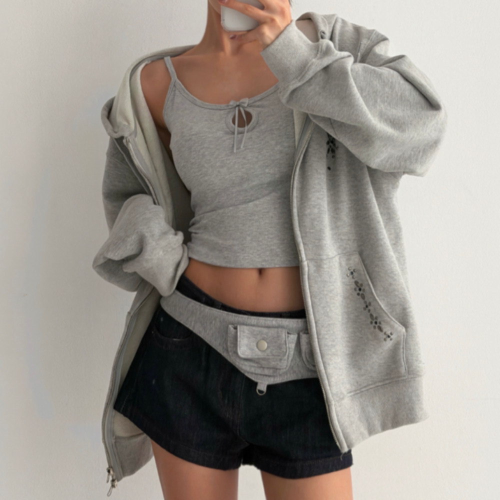 루파 여성 브라 캡 나시 런닝 노와이어 브라탑 캡내장 일체형 민소매 크롭 캐미솔 - 상세 이미지 2