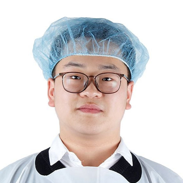 간편 일회용 부직포 모자 청소용 부직포 위생 모자 산업용 작업용 - 상품 이미지