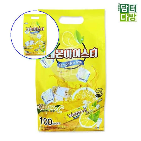 쌍문상회 스틱포장 레몬맛 사무실 아이스티 상큼한 간편 음료 탕비실