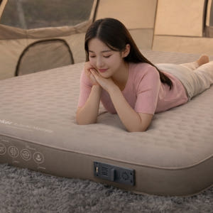 제커 에어매트 자충 매트 캠핑 에어 10cm 자충 침대 자동 충전 펌프 ... 운동러 솔직 후기 | 실사용 리뷰 - 상품 이미지 3