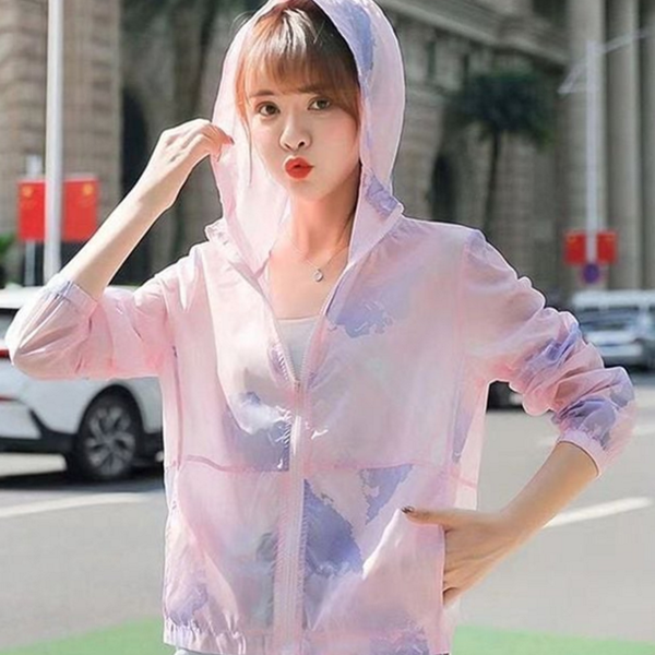 썸머 여성 여름 점퍼 바람막이 여성 폴리에스터 자켓 아우터 외투 - 상품 이미지