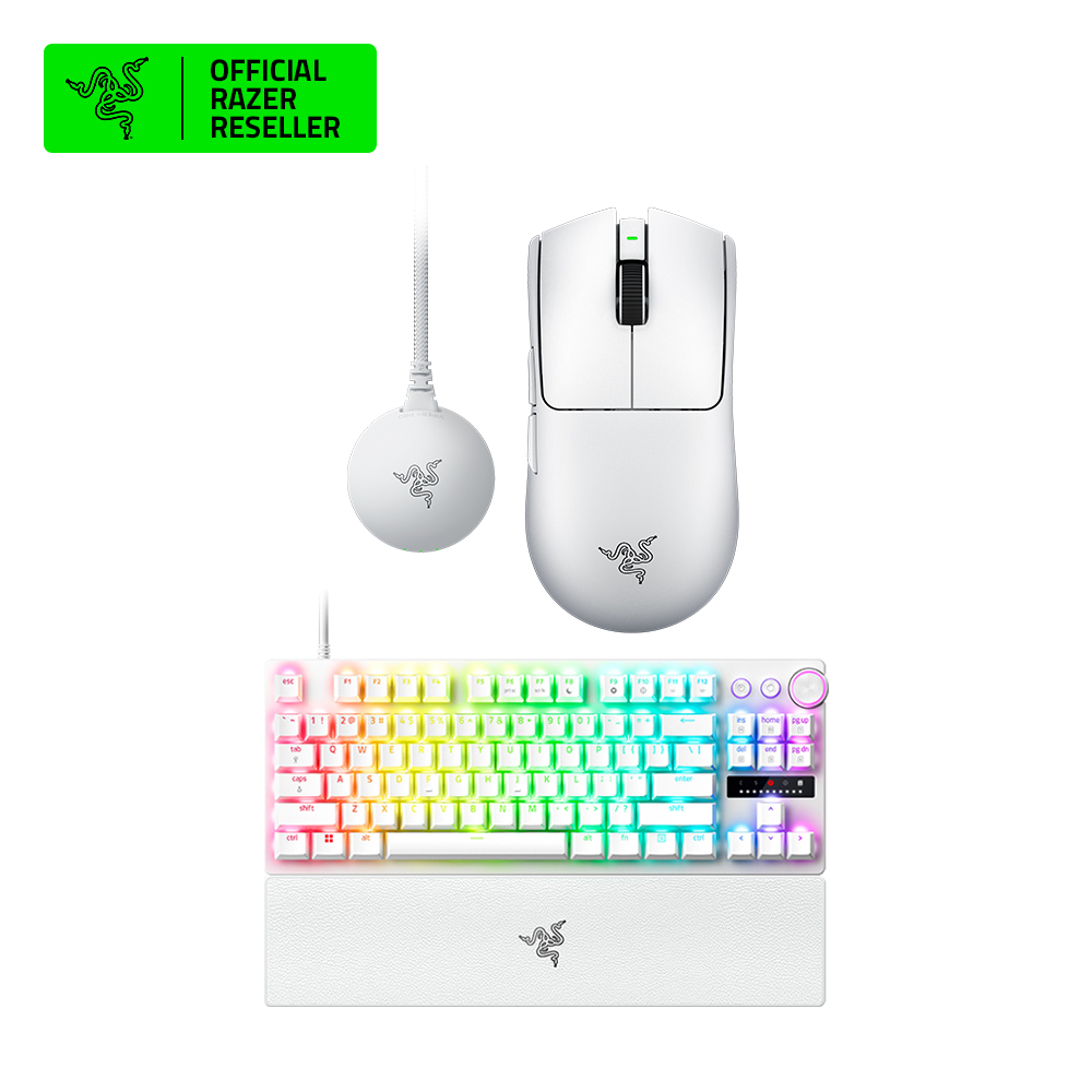 [SET] 레이저코리아 Razer Huntsman V3 Pro TKL White US + Razer Viper V4 Pro 화이트 - 상품 이미지