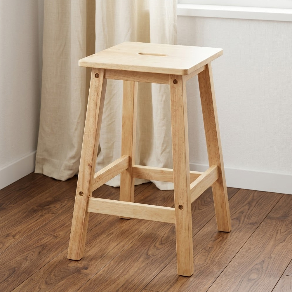 사각 원목 홈바의자 높은 키높이 바테이블 스툴