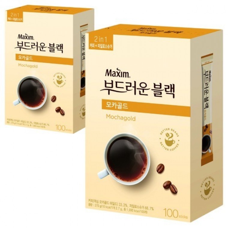맥심 모카골드 부드러운 블랙 100T - 상품 이미지