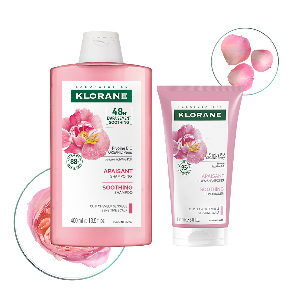 [클로란] 피오니 샴푸 400ml + 두피팩 150ml 세트 (민감두피&두피진정) - 상품 이미지