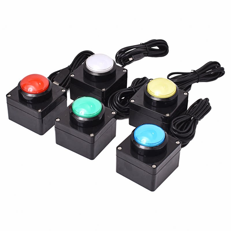 무선 USB 버튼 리모컨 컴퓨터 단축키 설정 퀴즈 부저 원격 제어 LED 컨트롤러 - 상세 이미지 2