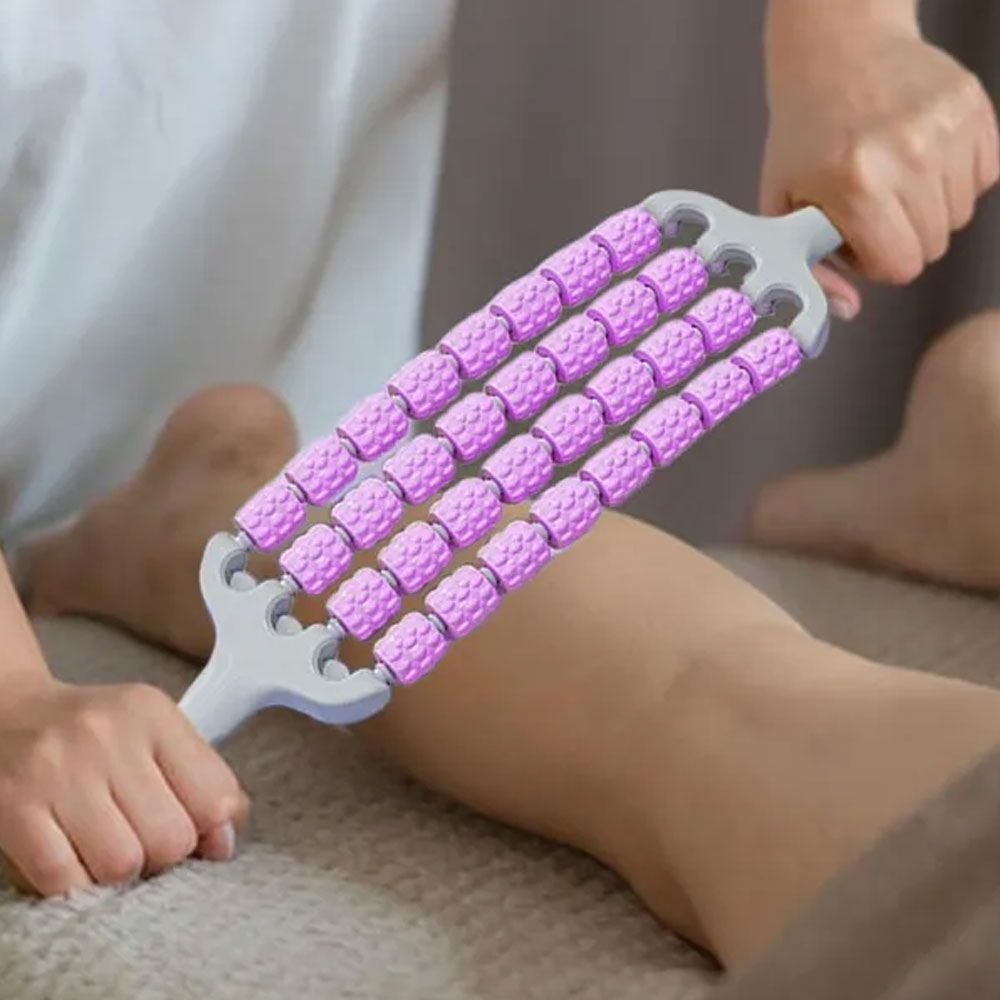 마사지스틱 림프순환마사지 롤러 종아리 어깨 허벅지 전신 바디괄사 마사지봉 이미지 6
