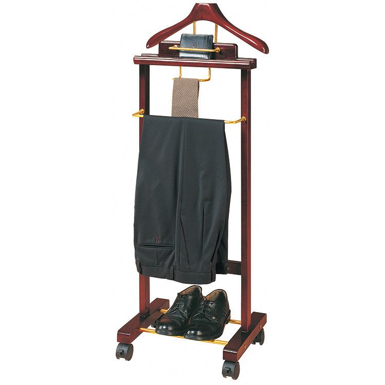 원목 스탠드 코트랙 호텔식 수트 행거 양복 드레스룸 A섹션 430x400x1150 mm - 상세 이미지 5