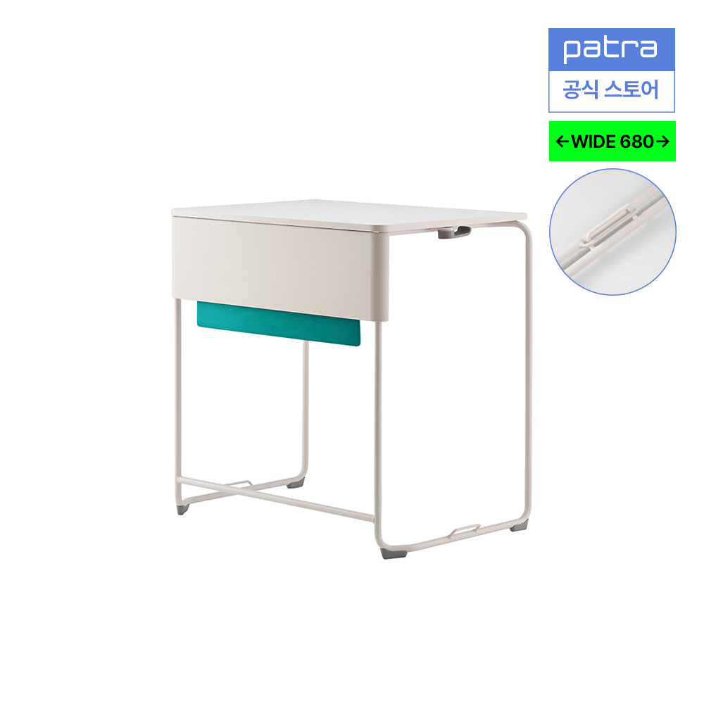 파트라 T7 학생 학원 강의실 1인용 책상 DA7107WL-S - 상세 이미지 3