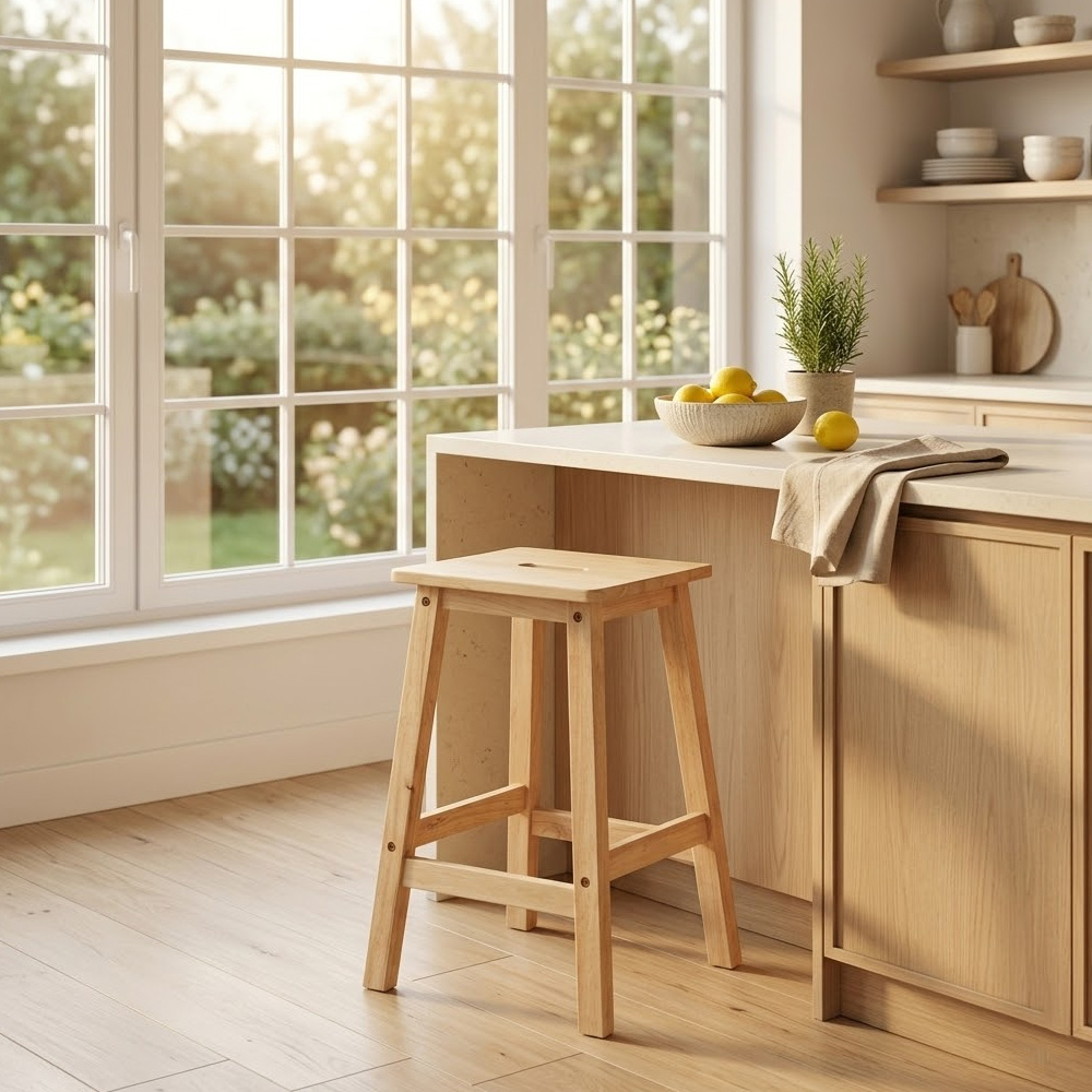 사각 원목 홈바의자 높은 키높이 바테이블 스툴