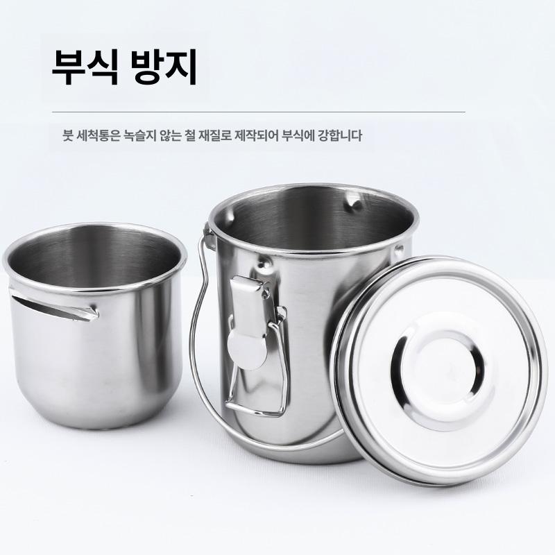 붓세척 화방 붓 통 스텐 용 도구 물통 미술 유화 수채화 걸이 오일 세척 스텐 - 상세 이미지 5