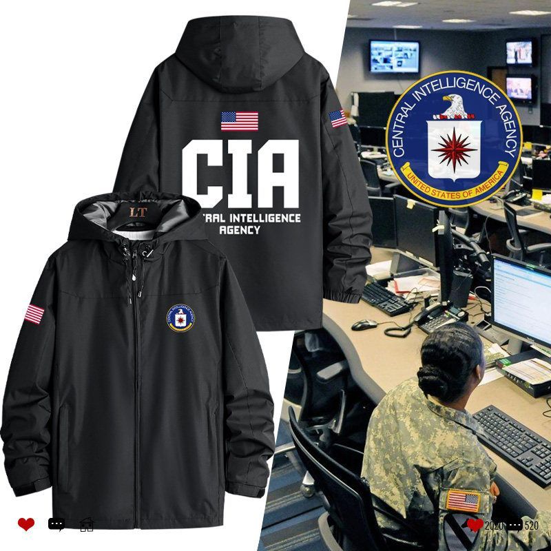 CIA 요원 자켓 바람막이 경찰 밀리터리 스파이 - 상품 이미지
